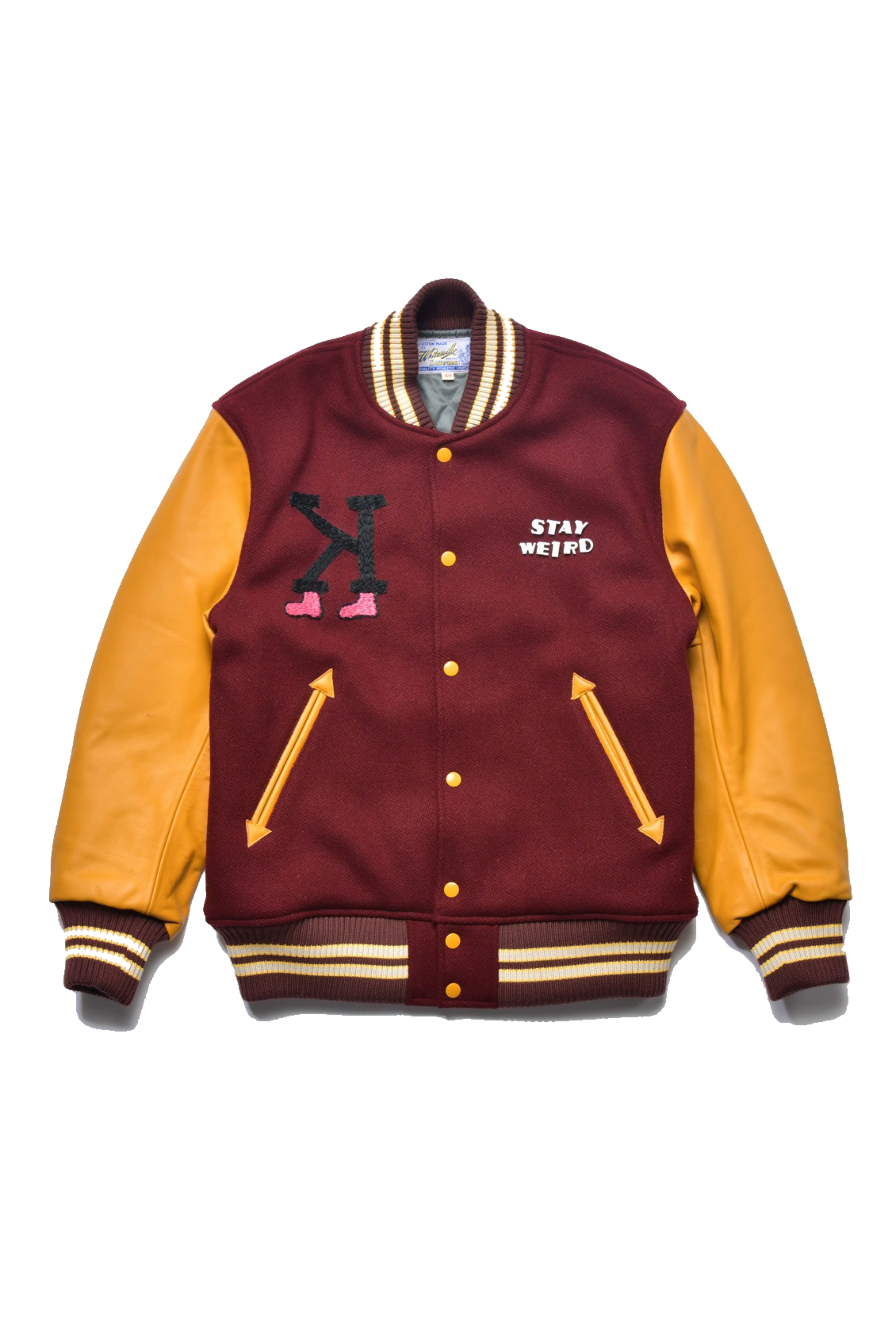 WHITESVILLE ウールメルトン アワードJKT（custom by 古河ピンク）