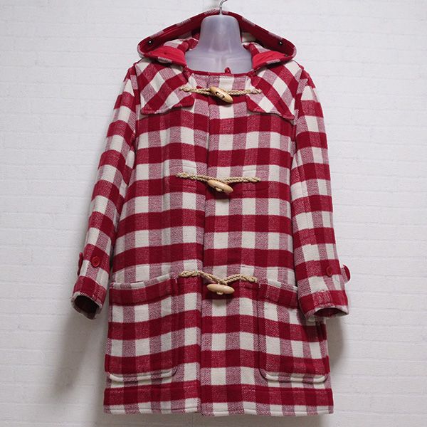 赤チェックダッフルコート - ピンクハウス通販｜リサイクルブティック