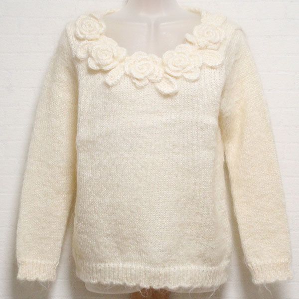 生成薔薇モチーフニットセーター - ピンクハウス通販｜リサイクル