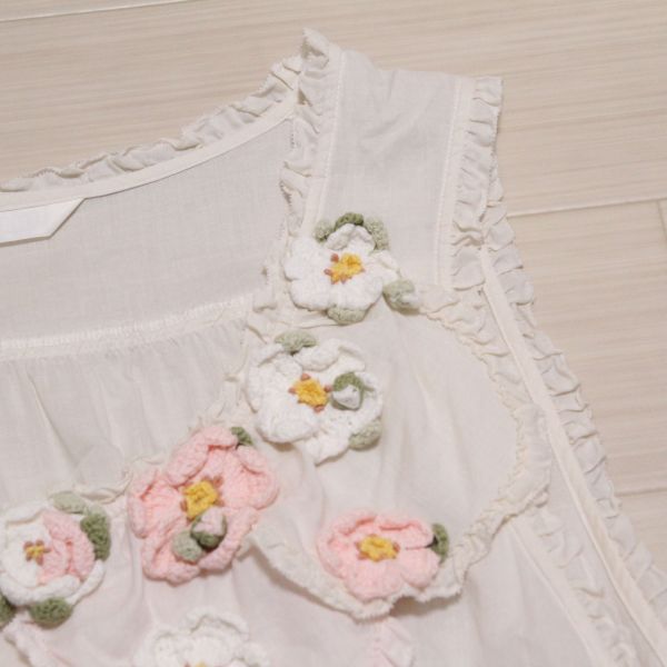 ピンク系花びらフリルタブリエ - ピンクハウス通販｜リサイクル