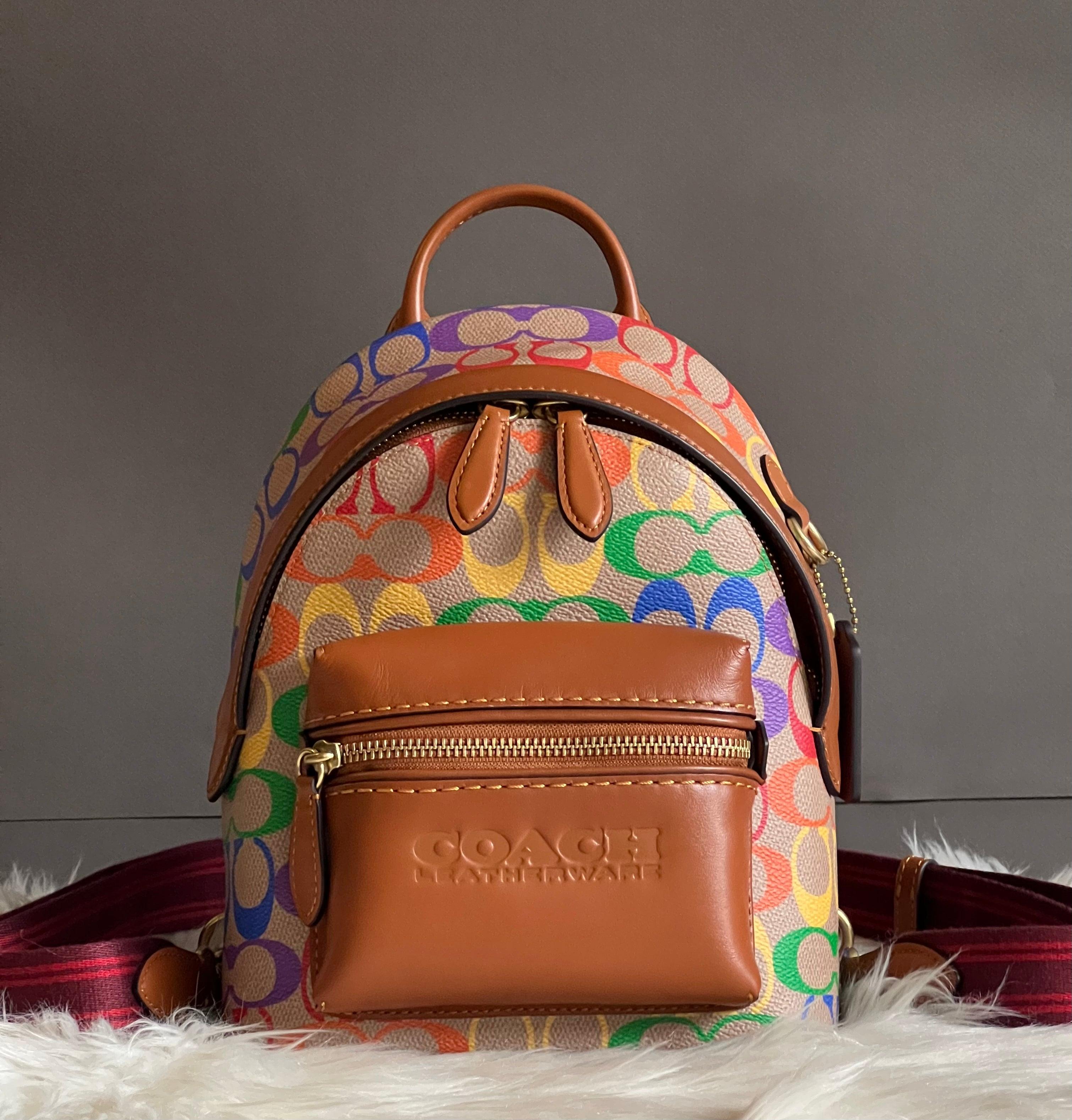 Coach Charter Backpack 18 in Rainbow Signature Canvas – Club de Mode
