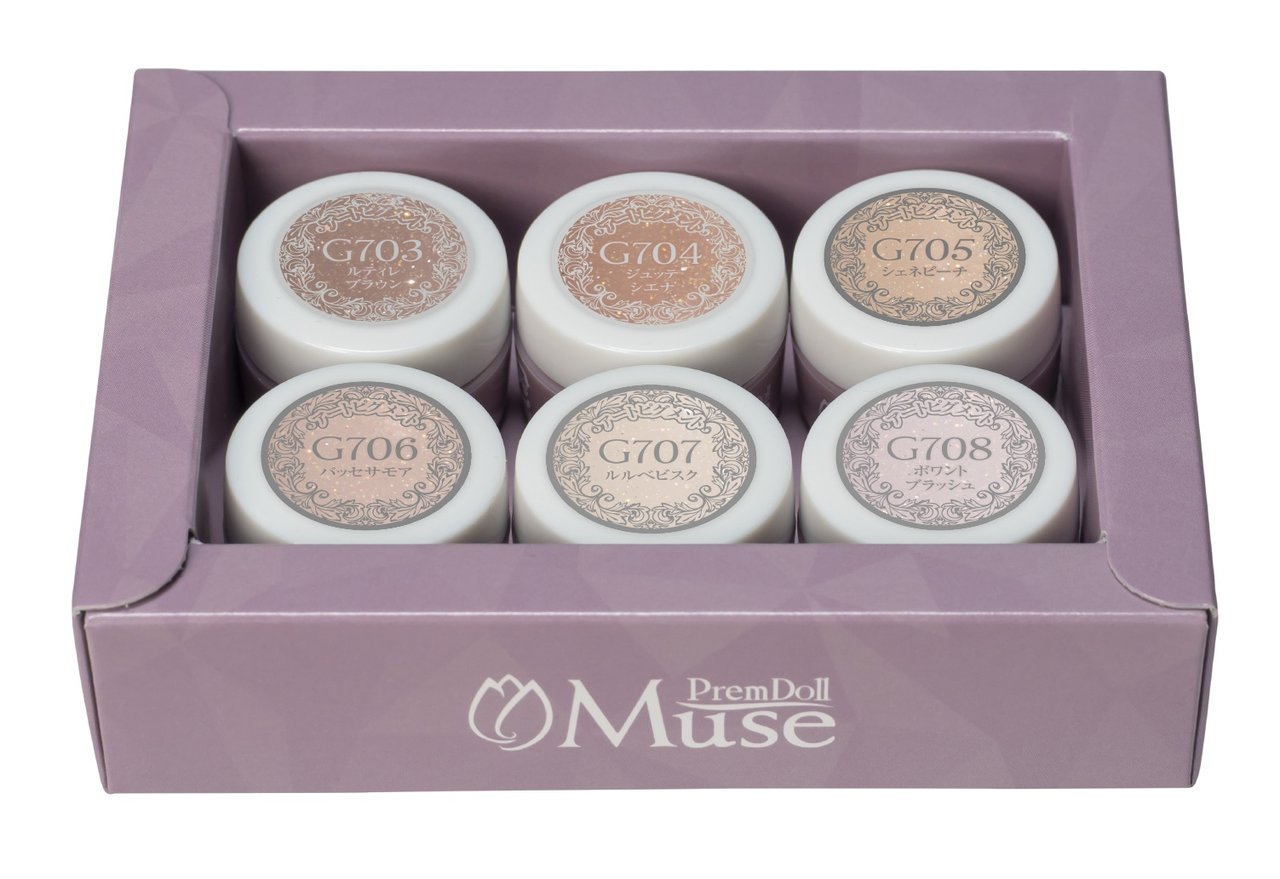 プリムドールミューズクラシックモダンシリーズ 3g×6色セット | PREGEL