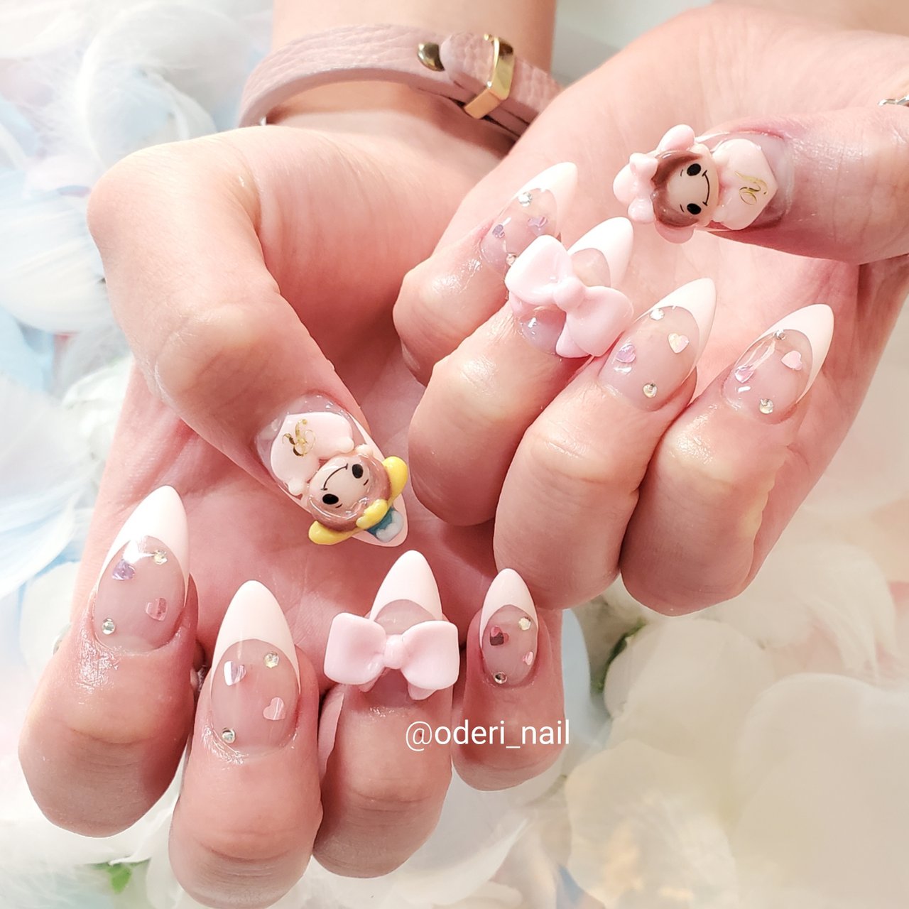ハンド/フレンチ/痛ネイル/キャラクター/3D - ゆみ@痛ネイルキャラ