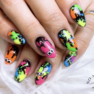 人気順｜#スプラトゥーンネイルのネイルデザイン｜ネイルブック