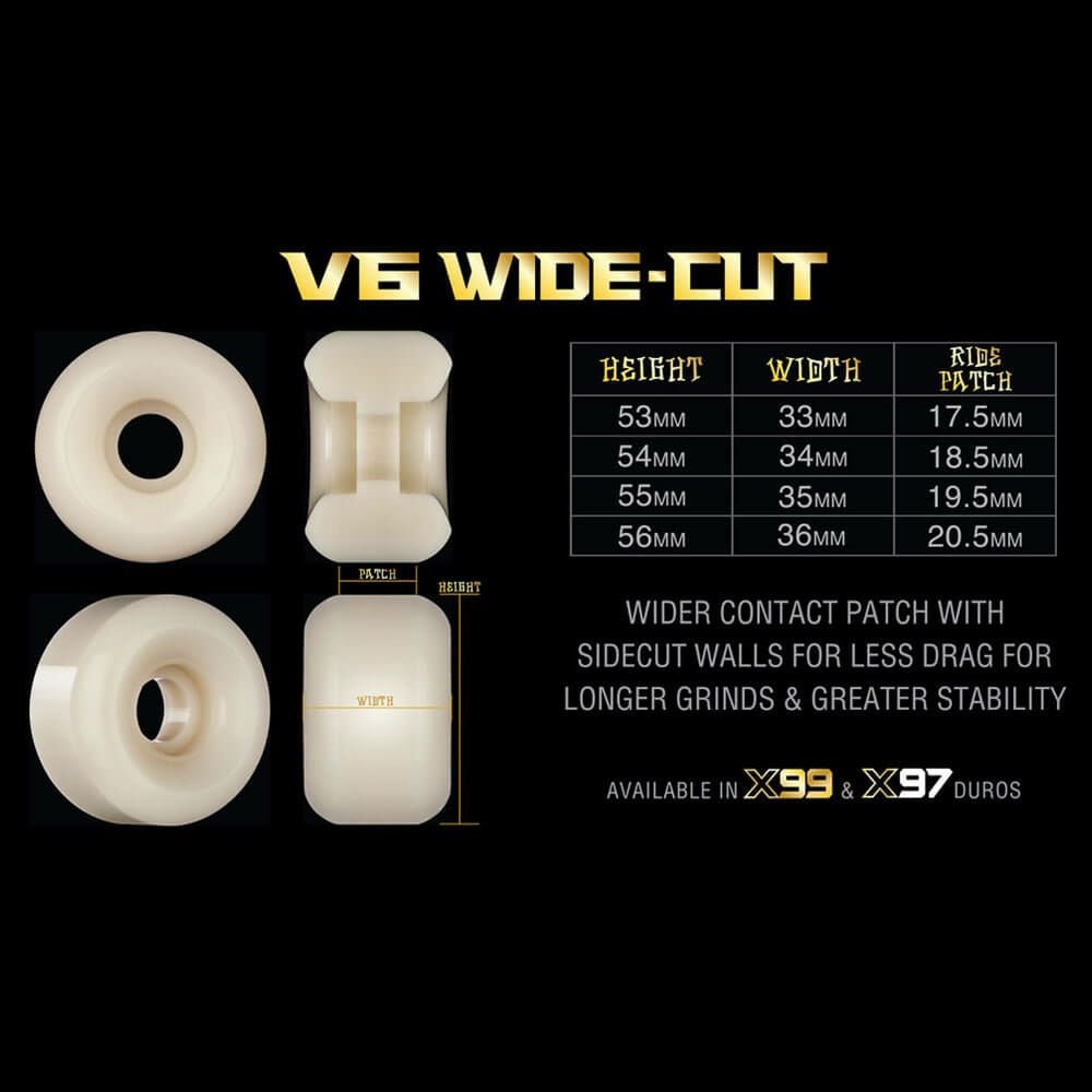 BONES WHEEL ボーンズ ウィール X-FORMULA 99A V6（WIDE-CUT）53mm