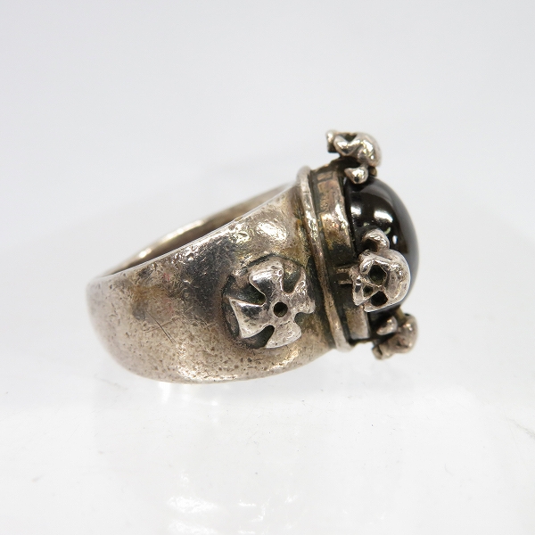 A&G/エーアンドジー スカル クロス オニキス リング 20号の買取実績