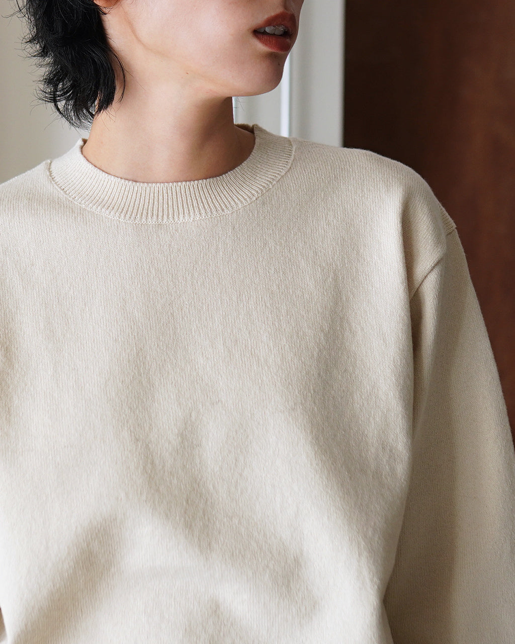 ヨネトミ Yonetomi リジッド カシミア ニット プルオーバー RIGID