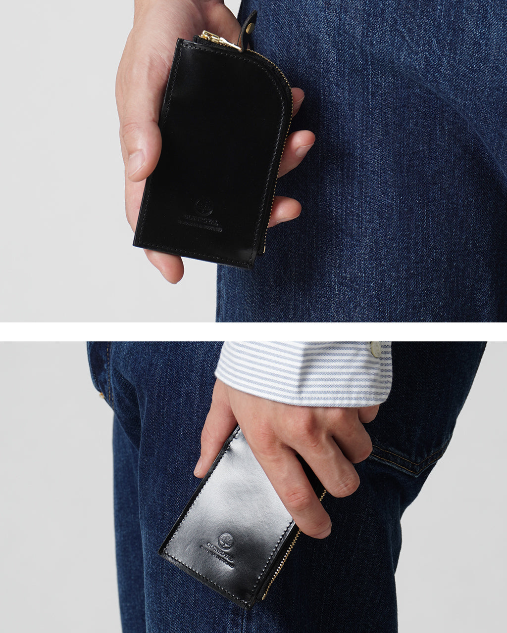 GLENROYAL ジップド キーケース カードポケット付き ZIPED KEY CASE