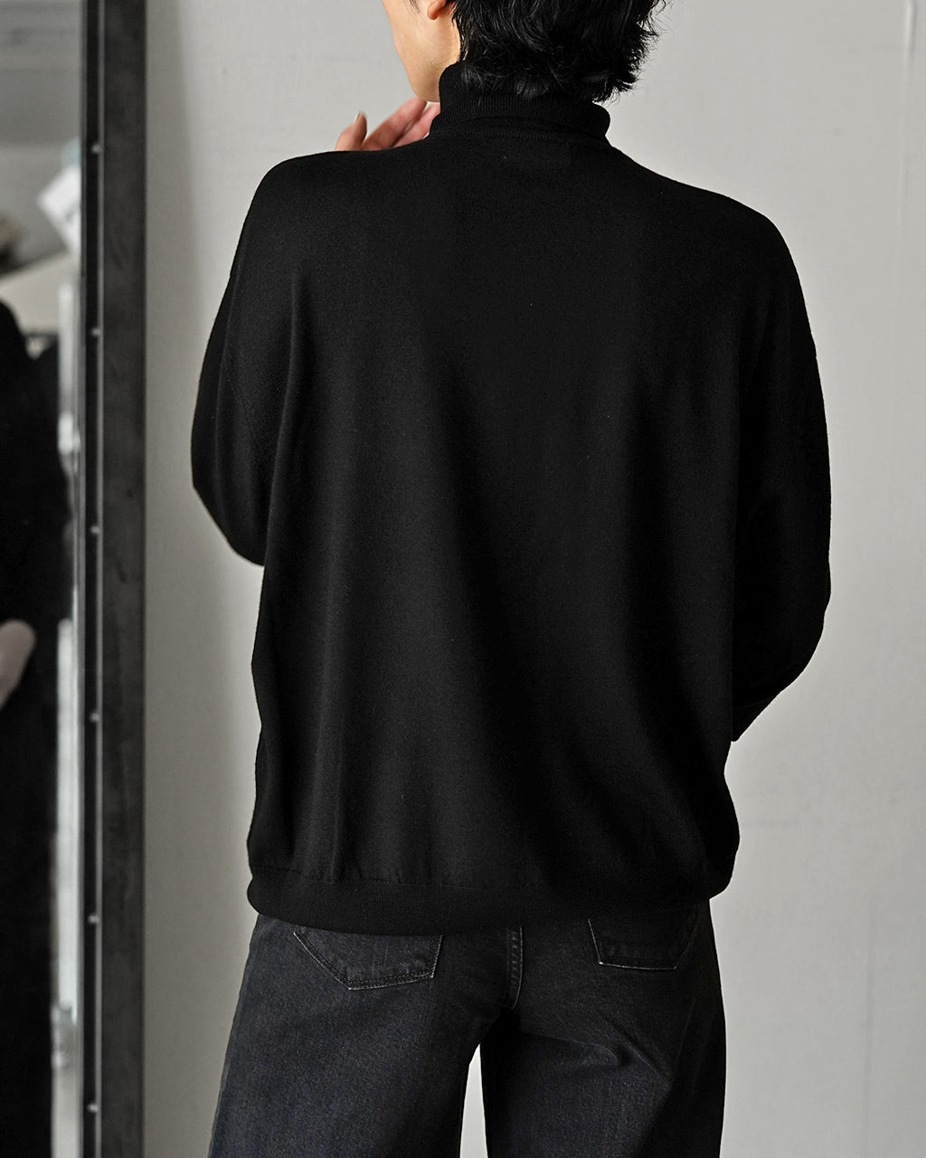 サクラ SACRA エクストラ ファイン メリノウール タートル ニット