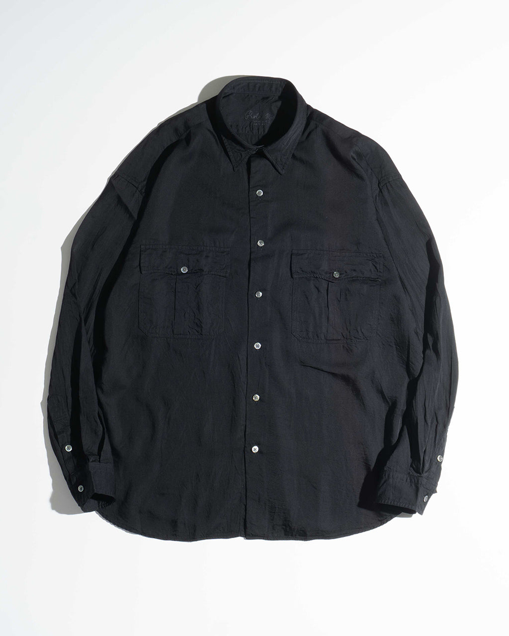 PORTER CLASSIC ポータークラシック 長袖シャツ キュプラ ロールアップ