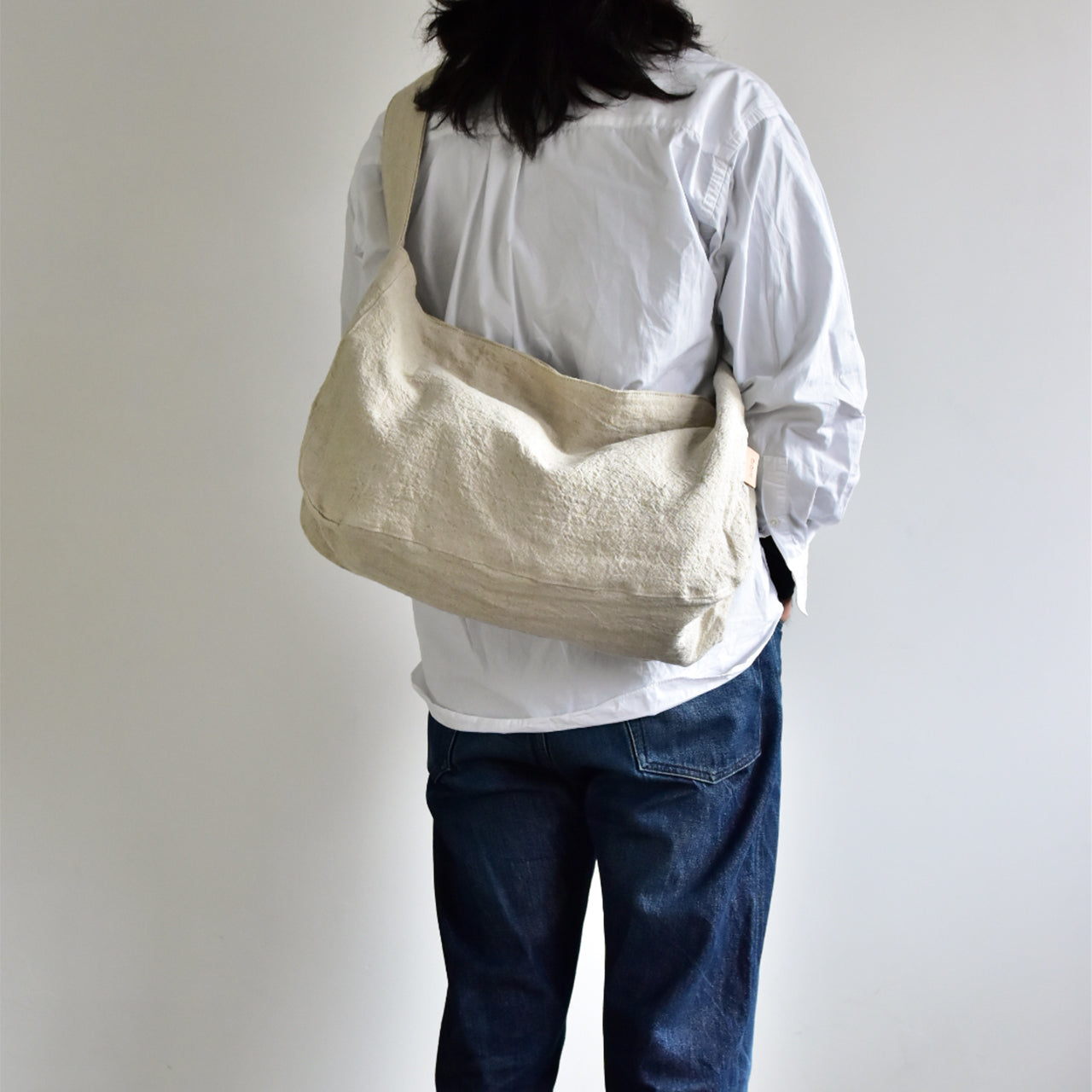 HYBRID LINEN】NEWSPAPER BAG / ニュースペーパーバッグ