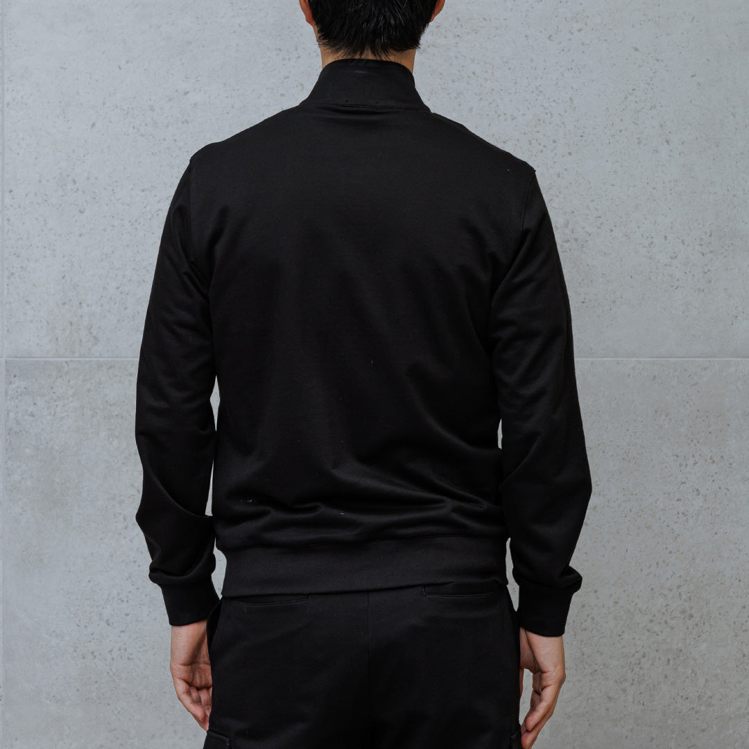 スビンプラチナムスムーステリー スタンドカラージップアップ ブラック