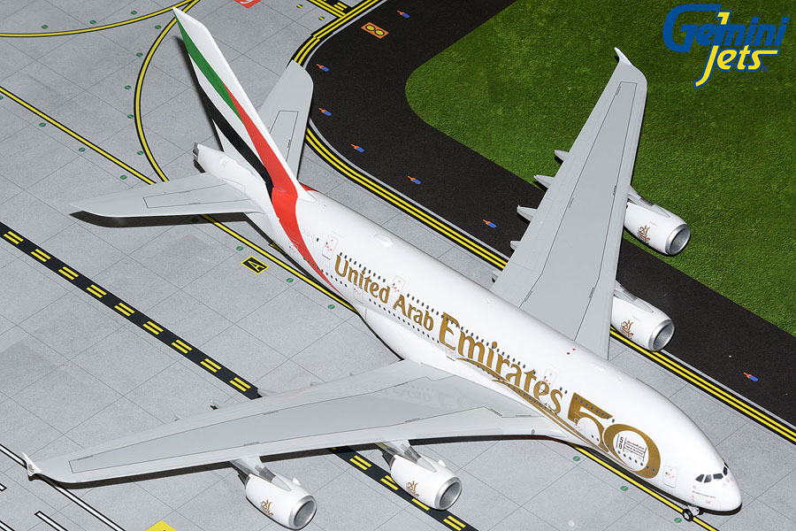 G2UAE1056 GEMINI 200 Emirates / エミレーツ航空 A380 UAE 50th
