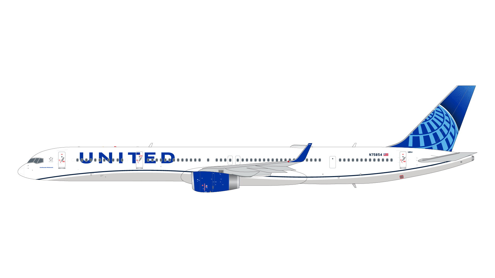G2UAL1101 GEMINI 200 United Airlines / ユナイテッド航空 B757-300W