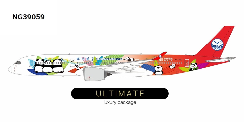 NG39059 NG MODELS Sichuan Airlines / 四川航空 Panda Route cs