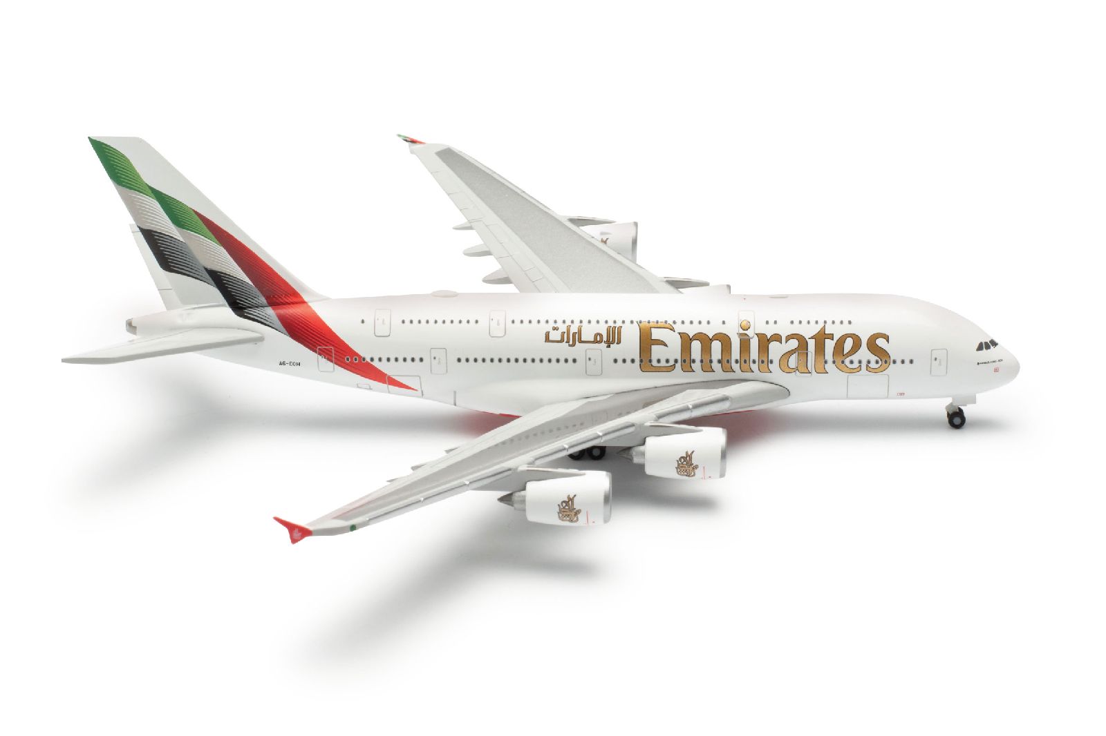 537193-001 Herpa Emirates / エミレーツ航空 A380 A6-EOH 1:500