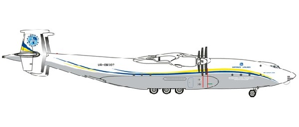532648 Herpa Antonov Airlines / アントノフ設計局 AN-22 UR-09307 1