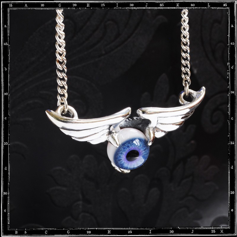 Winged Eyeball Necklace