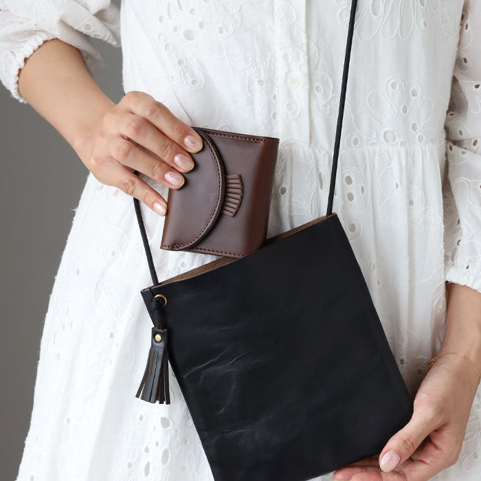 RE.ACT (リアクト) クロムエクセルレザー 三つ折りミニ財布 (小銭入れ