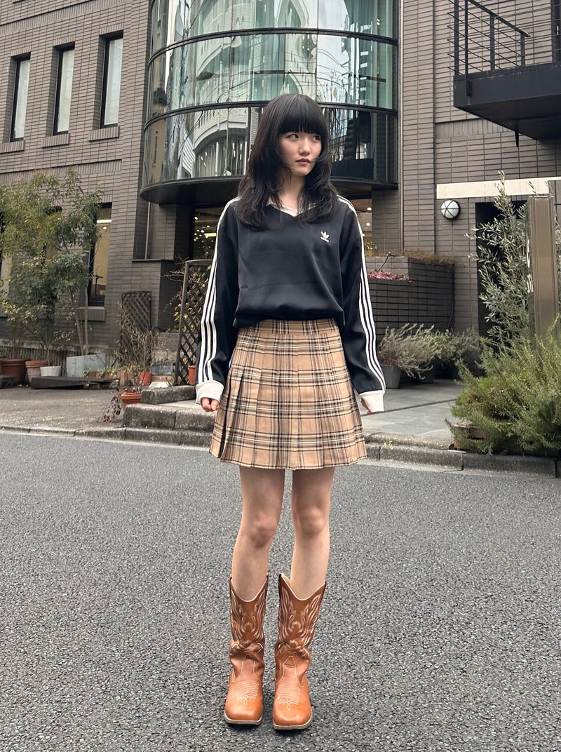 キャメルチェックスカート DPA43337 – CRAMMY
