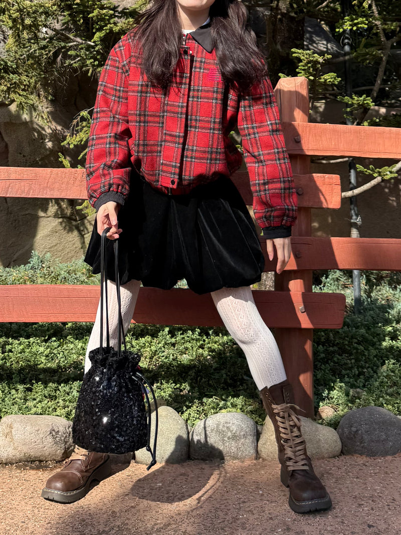 レッドダブルチェックジャケット DPA43524 – CRAMMY