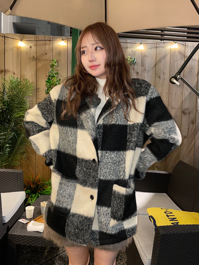 ブロックチェックコート DPB68106 – CRAMMY