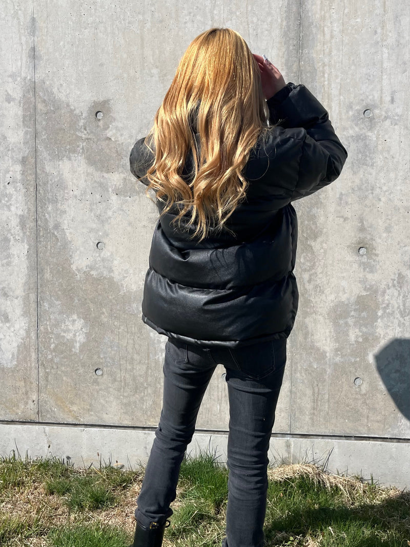 匿名配送 サイズ38 FERVOR ロング ダウンジャケット ブラック 黒