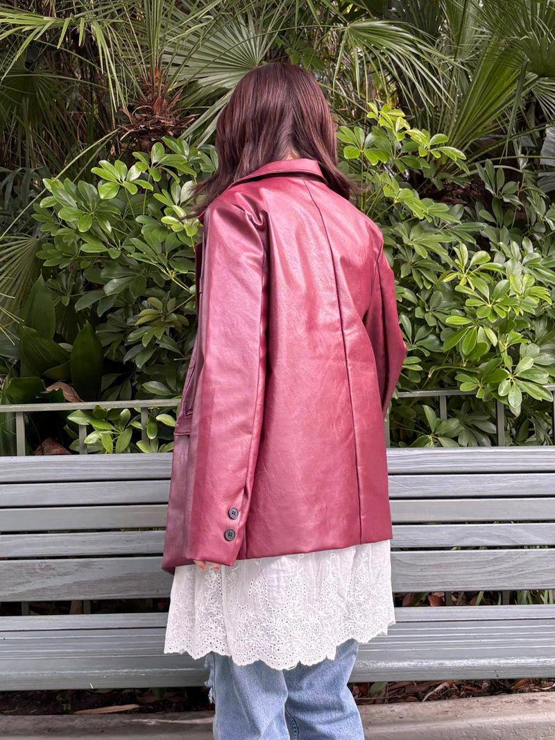 バーガンディレザージャケット DPA43625 – CRAMMY