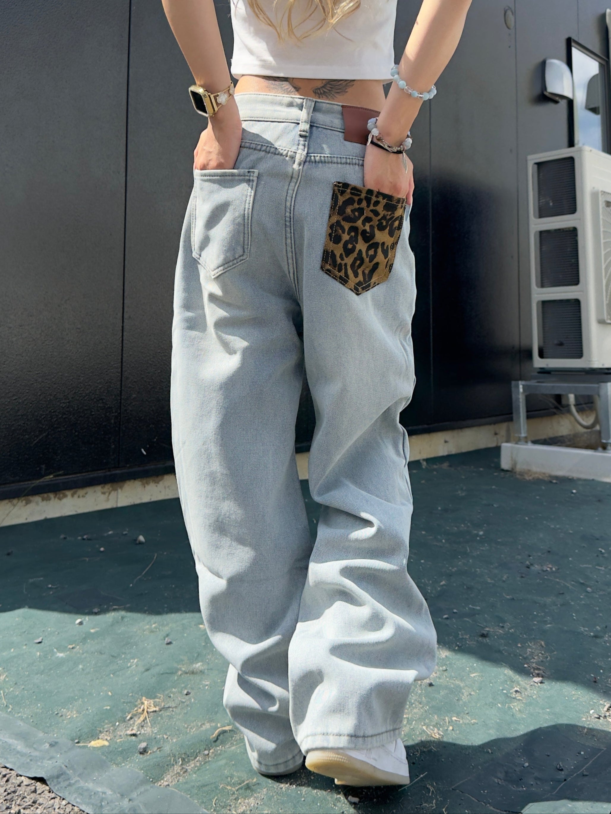 レオパードポイントデニムパンツ DPB42433 – CRAMMY