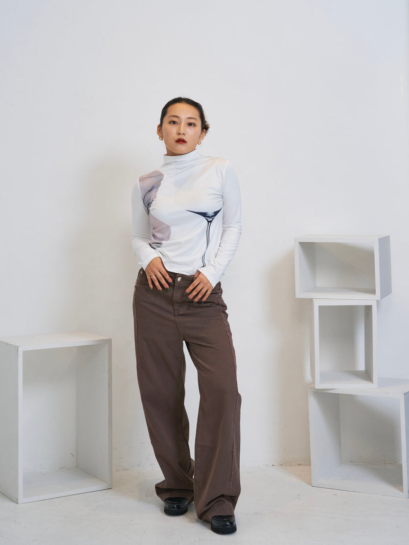 ラインブラウンデニムパンツ DPA14356 – CRAMMY