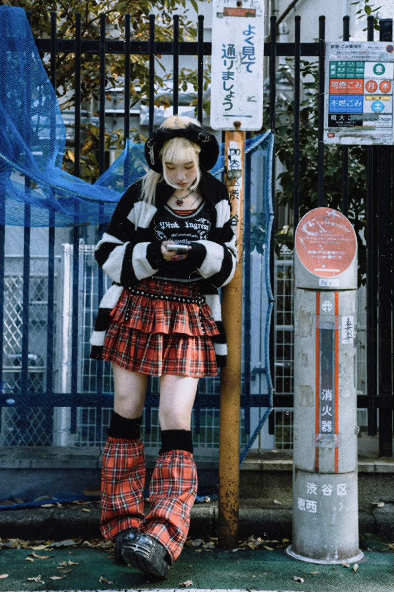 パンクチェックスカートセット DPA80079 – CRAMMY