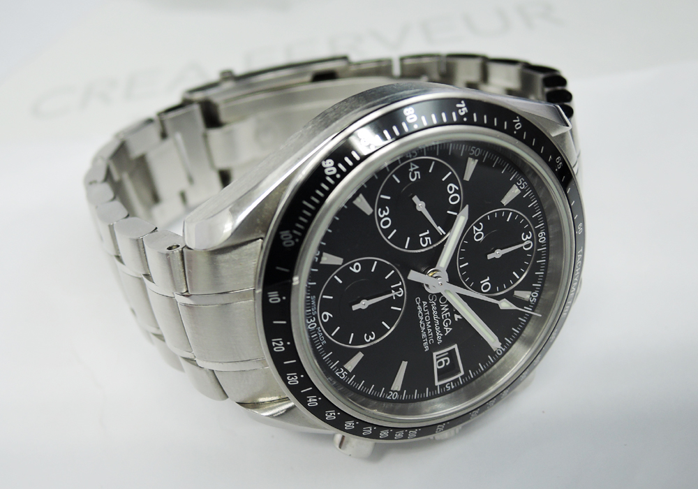 OMEGA スピードマスター デイト 3210.50 クロノグラフ 自動巻 黒文字盤