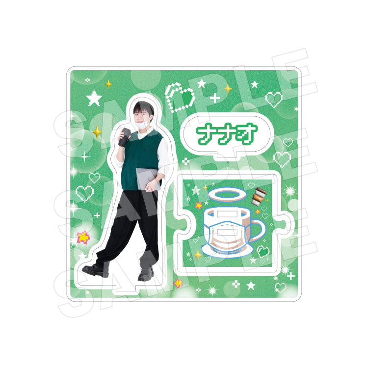 ナナオカフェ2025】7つ繋げてコンプリート!アクリルスタンド｜ナナオは