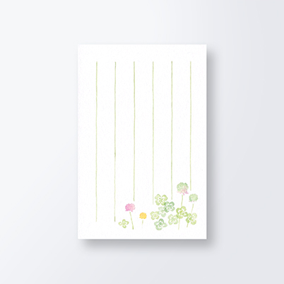 四つ葉のクローバー柄 はがき箋 CGH141 | Products | クリエイトジー