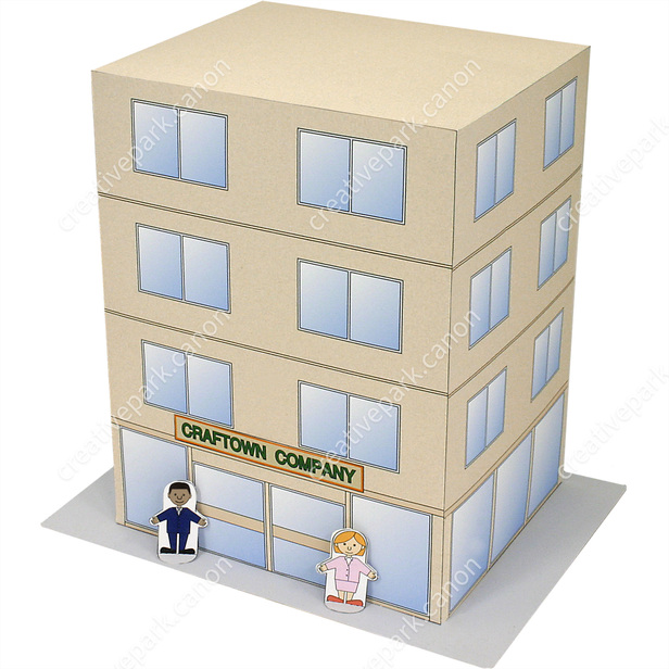 ビル - クラフタウン - おもちゃ - ペーパークラフト - Canon Creative