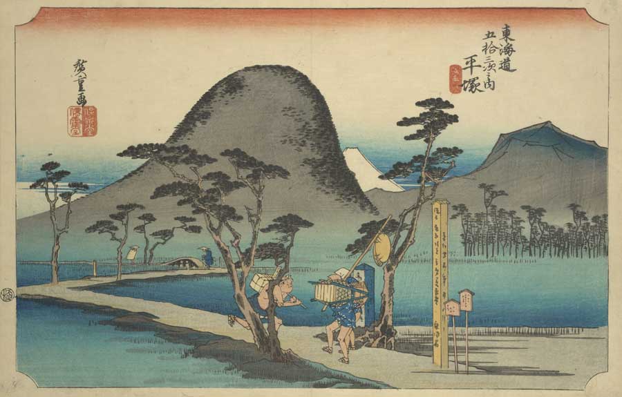 東海道五十三次（歌川広重）の全55作品を簡単に印刷