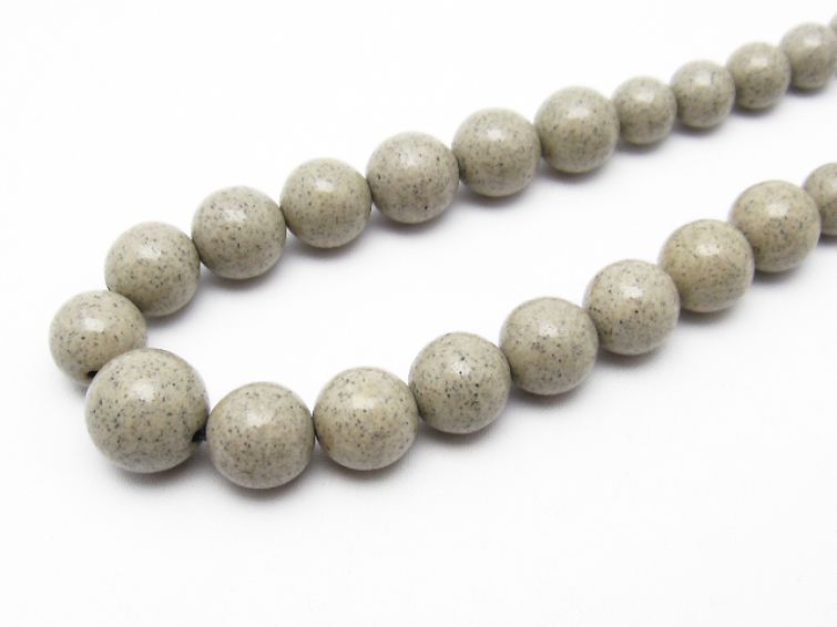 癒しのマイナスイオン 台湾産 北投石ネックレス6mm 卸 《rv》 [T340-883]