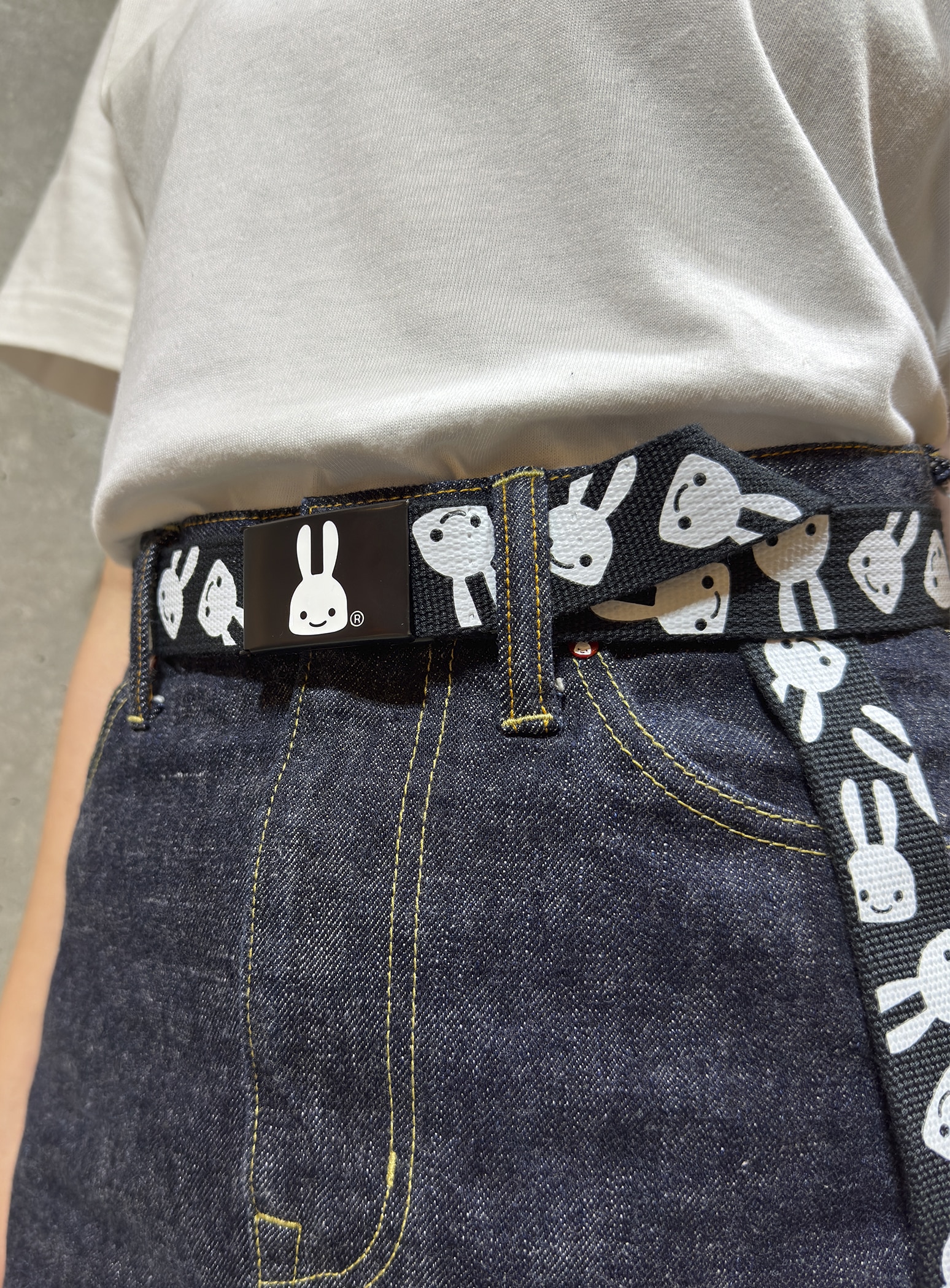 ウサギプリントベルト｜ウサギがいる｜CUNE ONLINE STORE