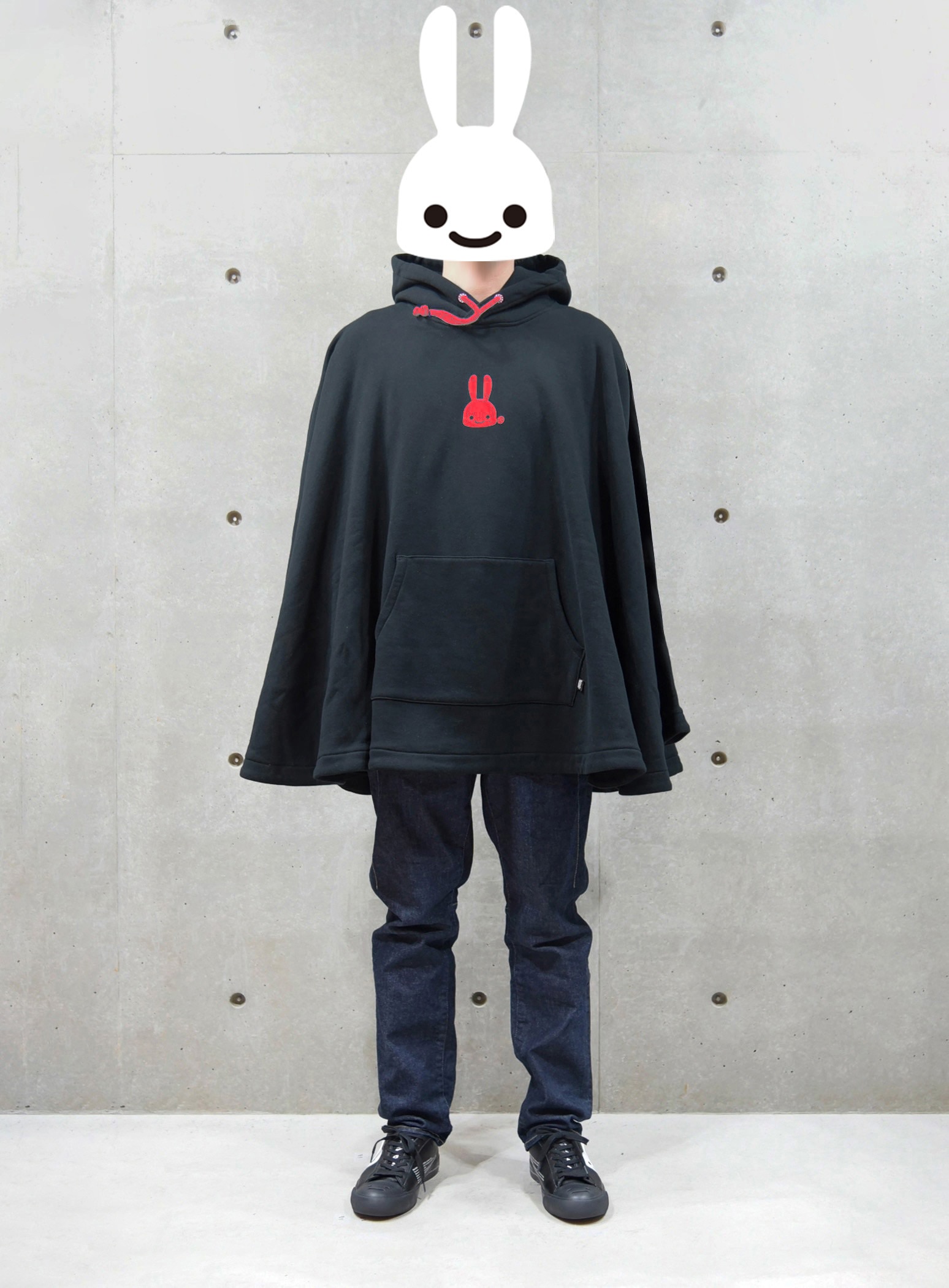 ポンチョパーカー｜ウサギがいる｜CUNE ONLINE STORE