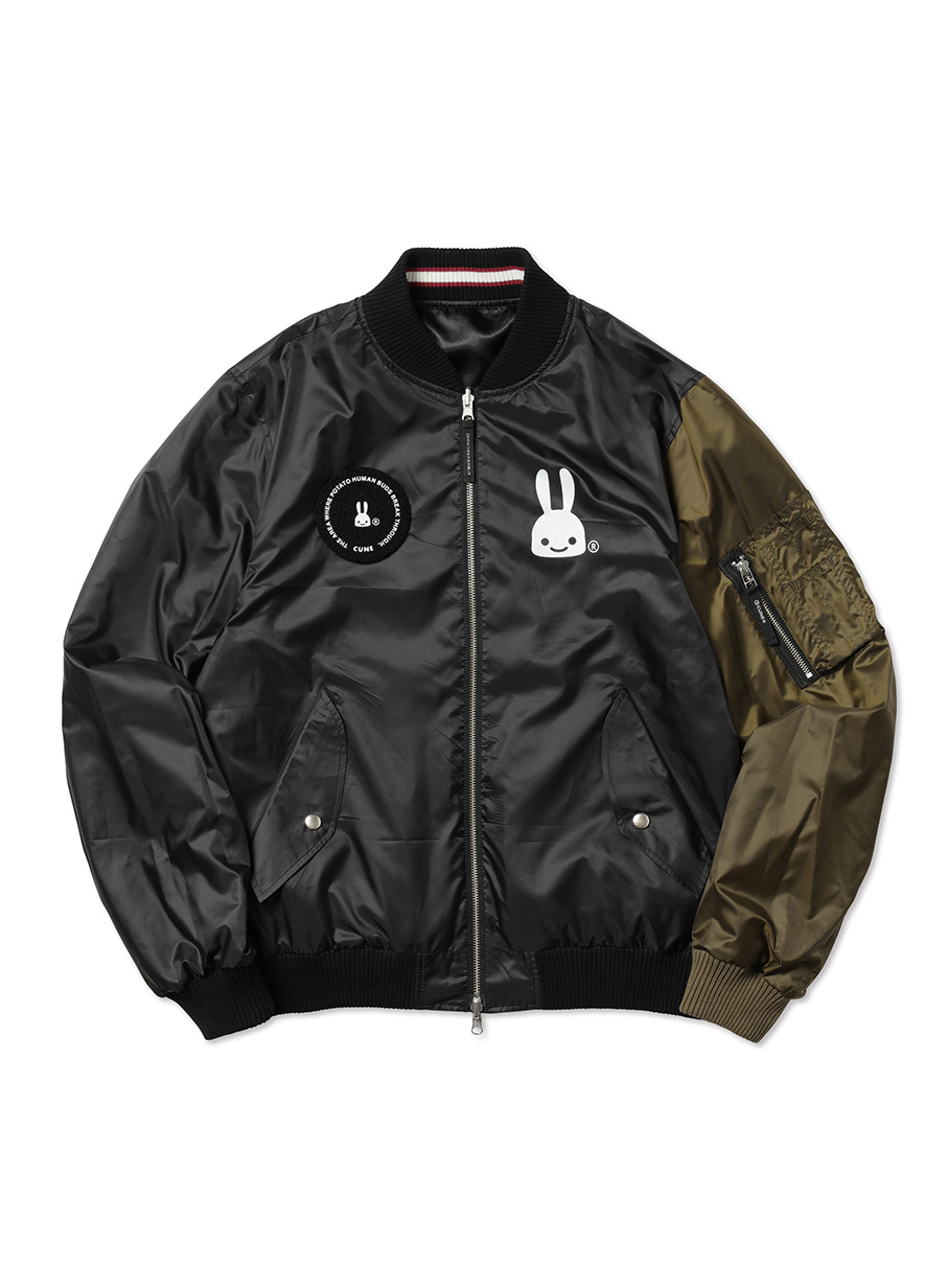 龍とレッサーパンダのリバーシブルスカジャン｜ウサギがいる｜CUNE