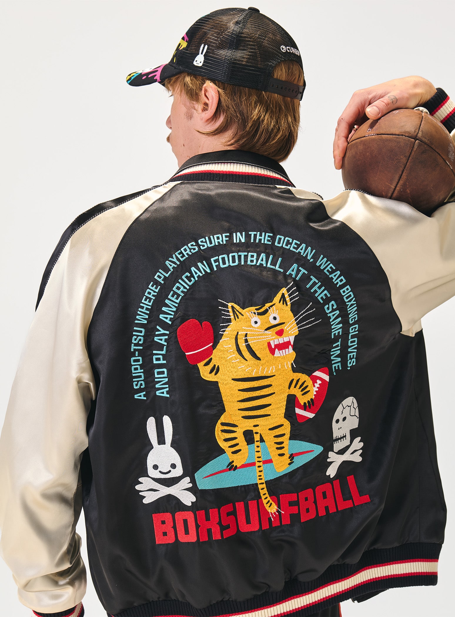 BOXSURFBALL リバーシブルスカジャン｜ウサギがいる｜CUNE ONLINE STORE