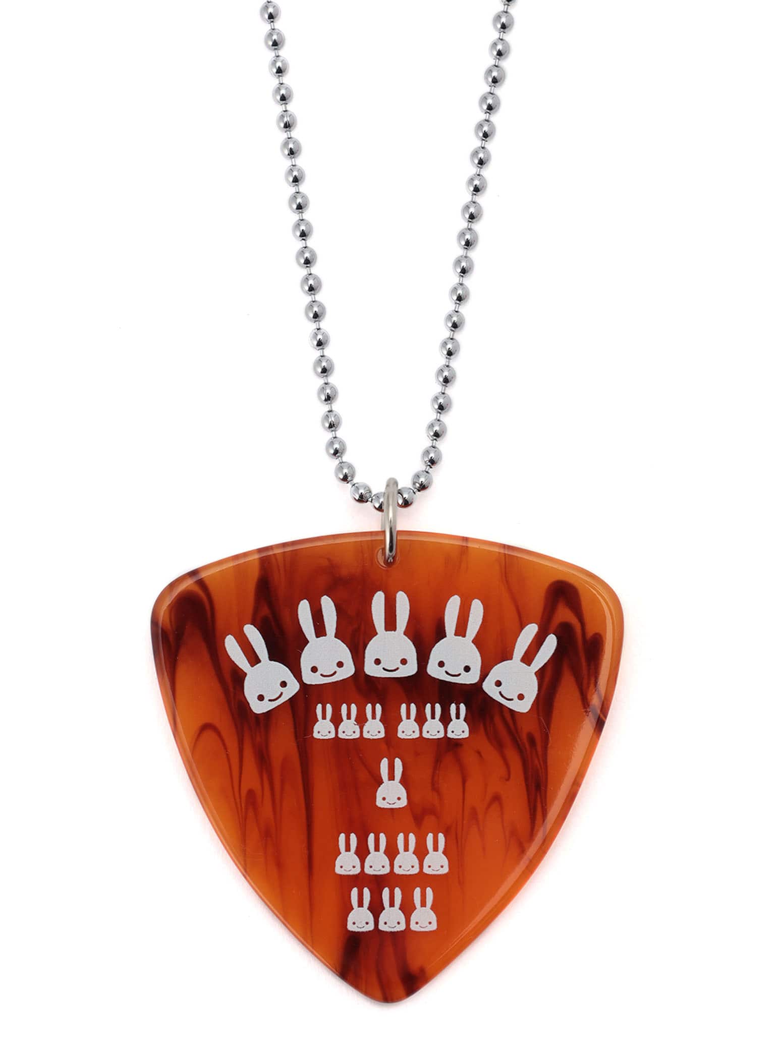 アクリルのピックネックレス_おにぎり｜ウサギがいる｜CUNE ONLINE STORE