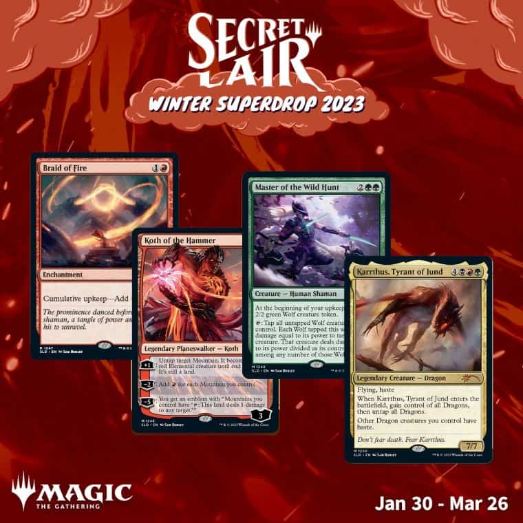 MTG】SecretLair「冬のスーパードロップ2023」予約は3月28日まで｜CUBE