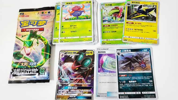ポケカ海外】中国発売イーブイGXギフトセットのニンフィアを開封