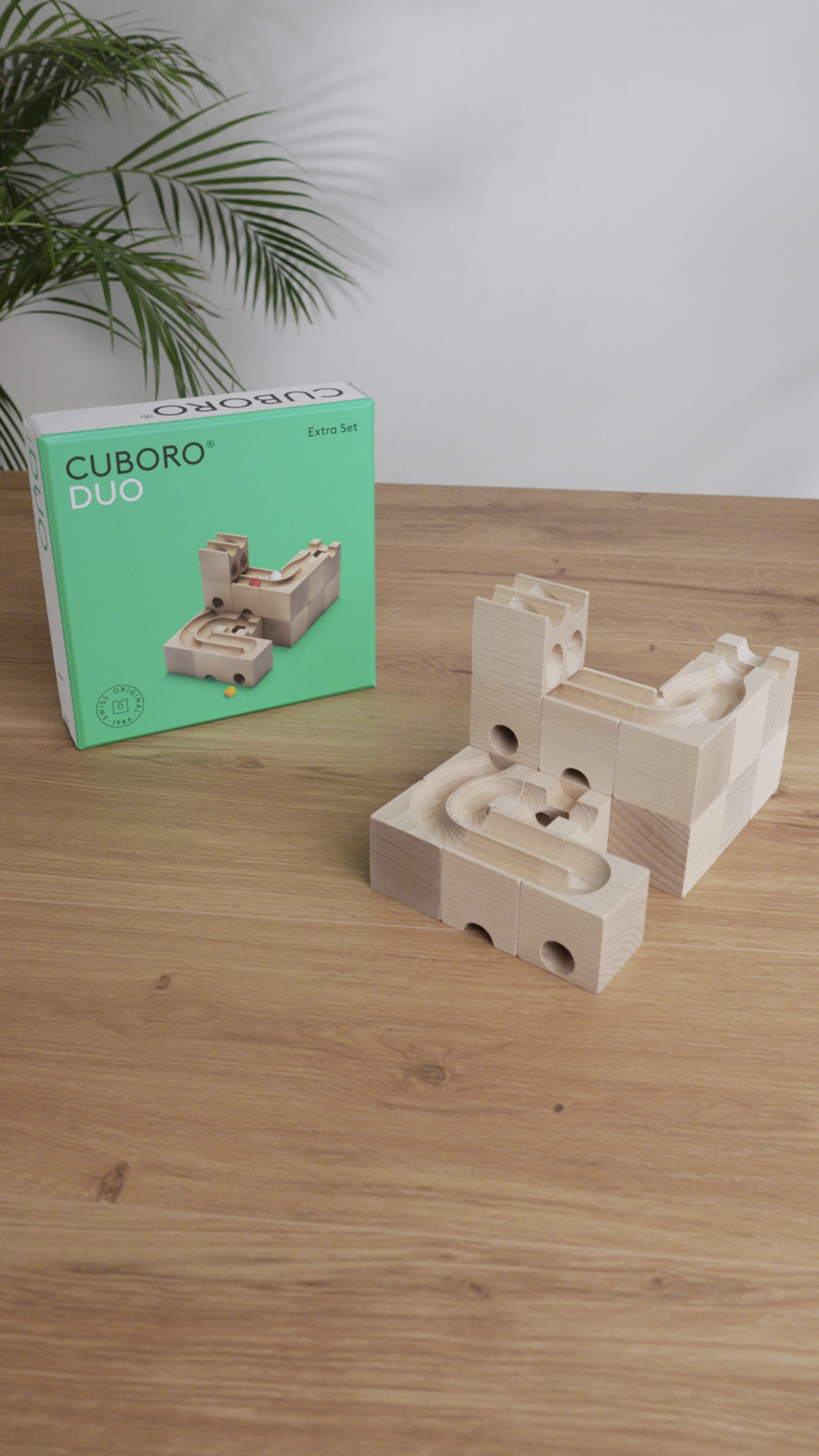 CUBORO DUO marble run Extra Set made of Swiss wood