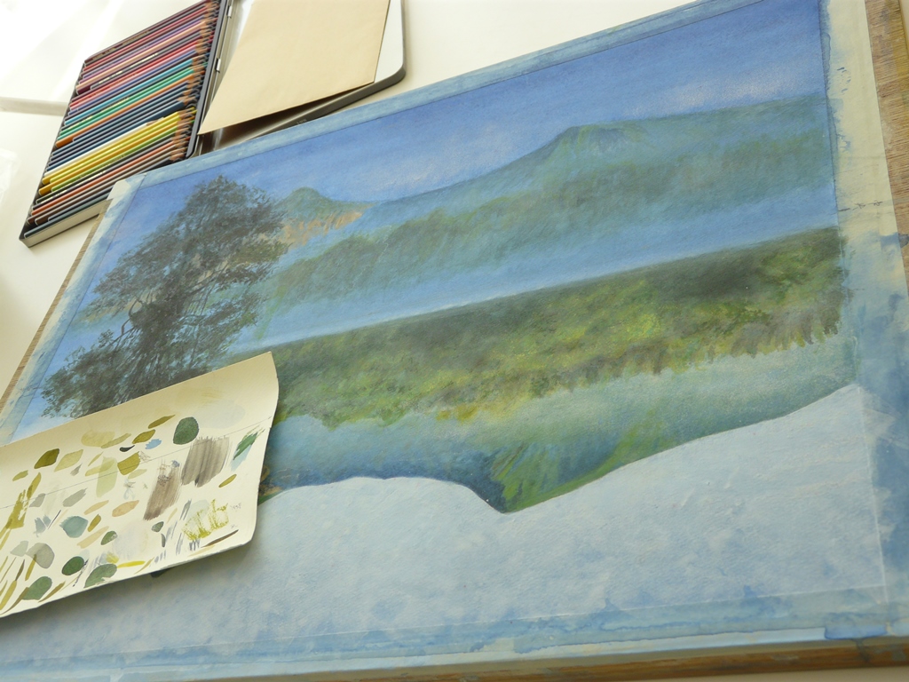 水彩タッチから油彩画風まで アクリル画教室｜福島カルチャーセンター