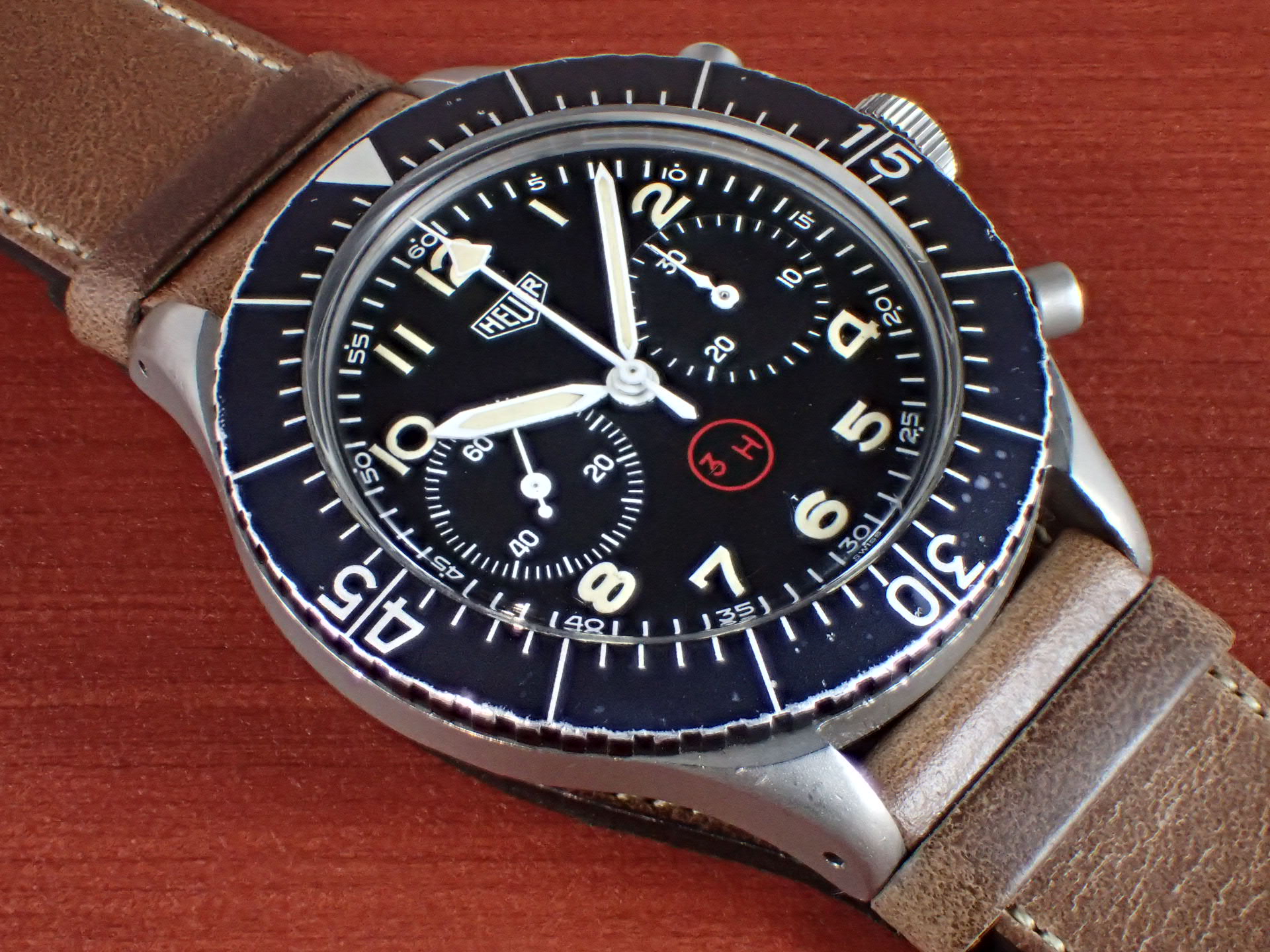 ホイヤー 西ドイツ空軍 BUND クロノグラフ タイプ1550SG 1960年代