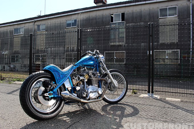 カワサキ Z750Tのチョッパーカスタム・モーターガレージグッズ