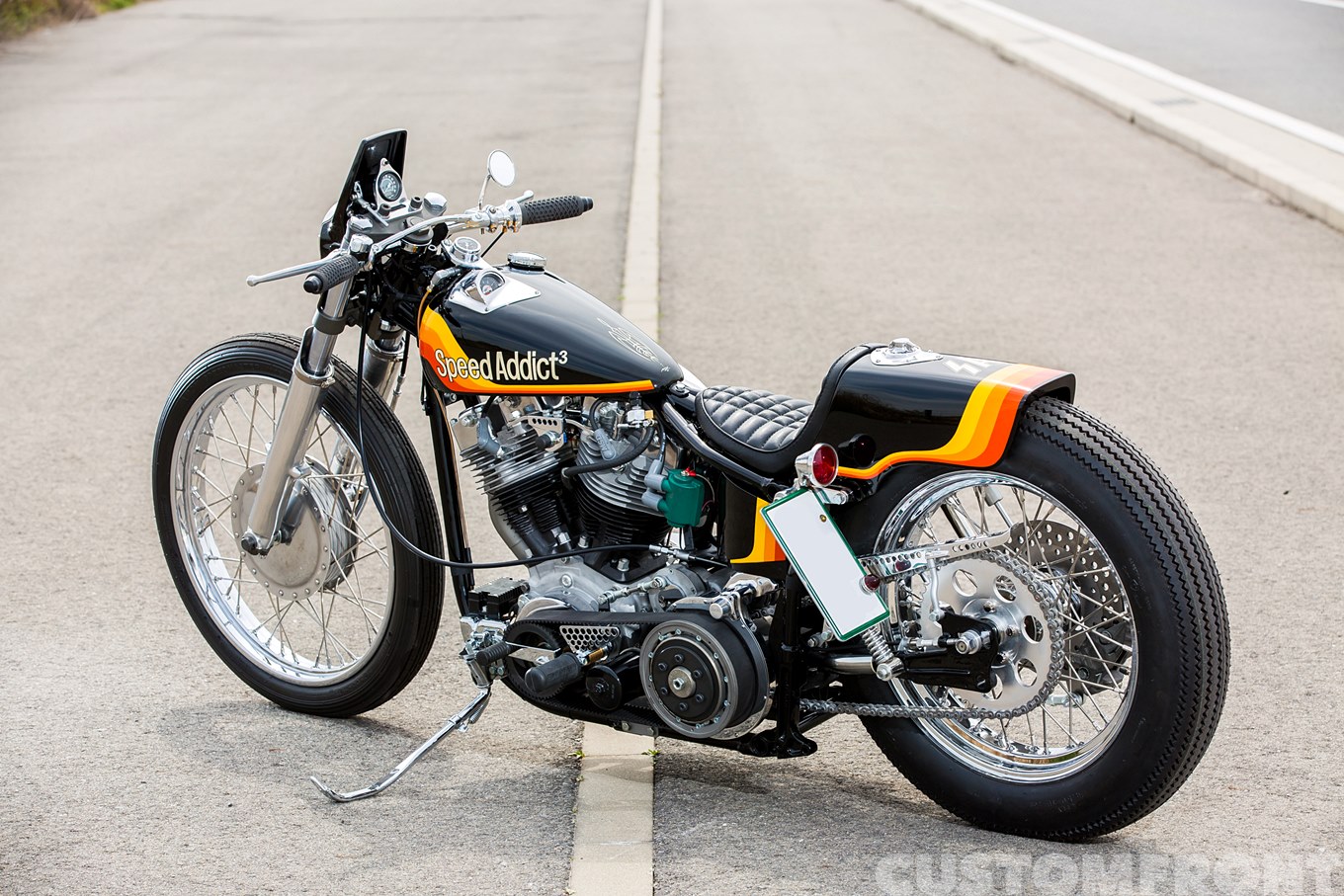 ハーレー レーサーショベルチョッパーのSpeed Addict 3・インディアン