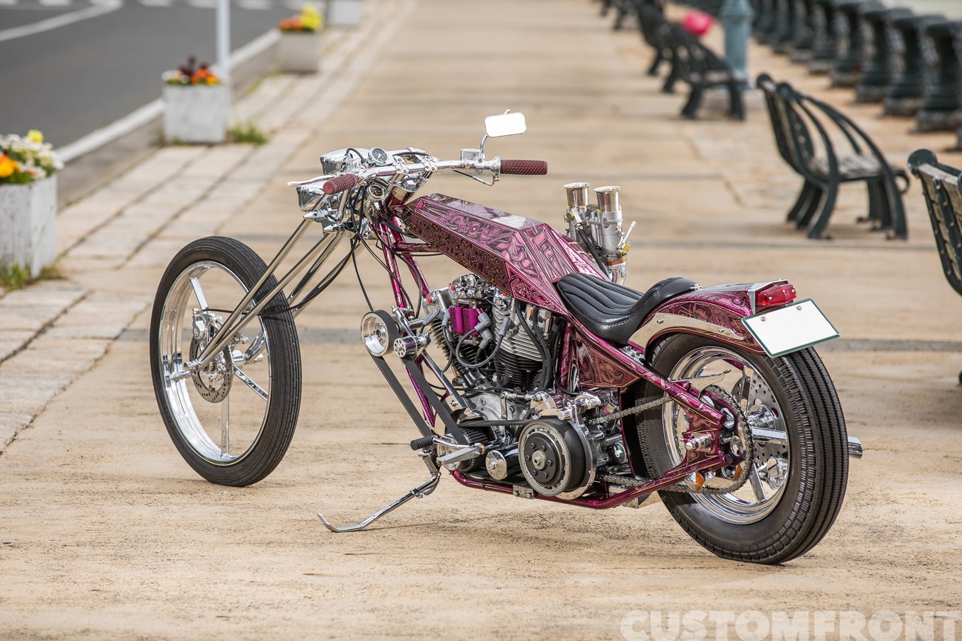 ハーレー ディガースタイルのスーパーチャージャー・インディアン